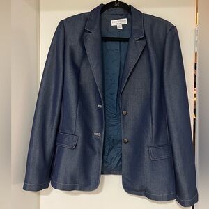 Denim style blazer